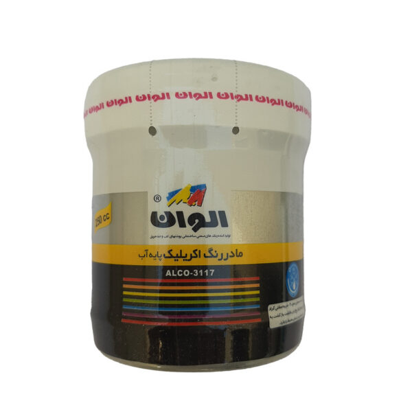 مادررنگ اکریلیک نقره ای متالیک الوان کد 593 حجم 250 میلی لیتر - Image 1