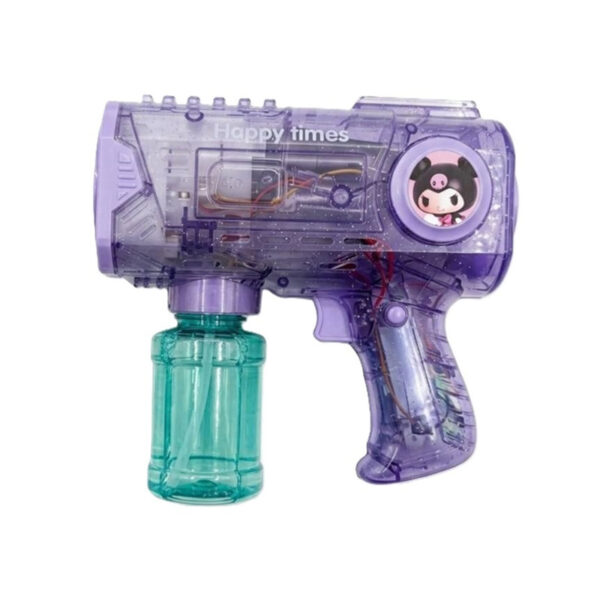 حباب ساز مدل تفنگی چراغدار شارژی طرح کرومی و دوستان کد KUROMI.GUN TRB - Image 1