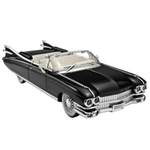 ماکت ماشین فلزی ناب سل مدل Cadillac Eldorado Metal Musical Lighted Car کادیلاک الدورادو کروک مقیاس 1:24 موزیکال چراغدار عقب‌کش با درهای بازشو و چرخ فرمان‌پذیر