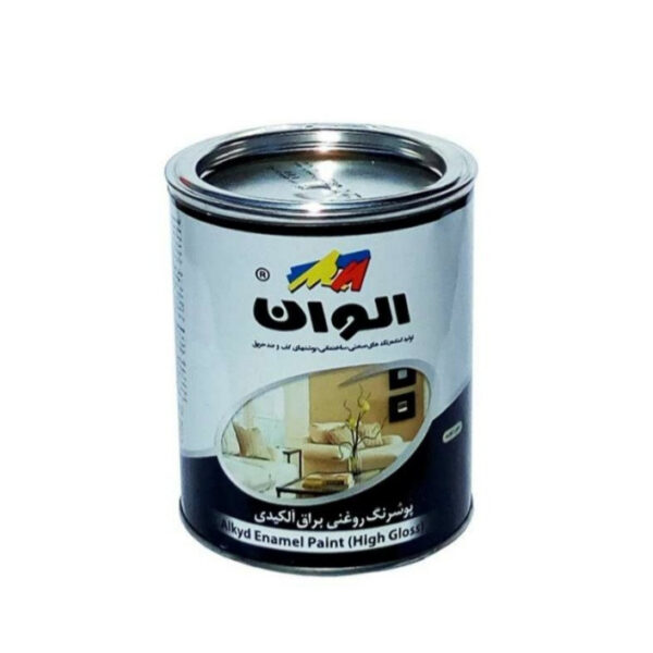 رنگ روغنی سفید براق الوان کد ۱۰۰ حجم ۱۰۰۰ میلی لیتر - Image 1