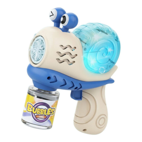 حباب ساز مدل تفنگی موزیکال چراغدار شارژی طرح حلزونی کد SNAIL GUN TRB - Image 1