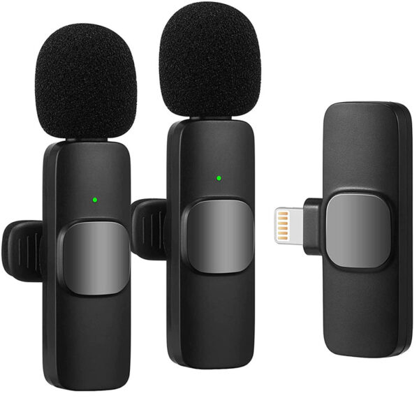 ست میکروفن یقه ای بیسیم مدل K9 Dual Lightning - Image 1