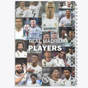دفتر مشق 100 برگ خندالو طرح بازیکن های رئال مادرید (Real Madrid) کد N9172