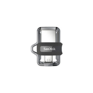 فلش مموری 64 گیگابایت سن دیسک مدل Ultra Dual Drive m3.0 با 2 رابط USB Type-A و MicroUSB، استاندارد USB 3.2 Gen1
