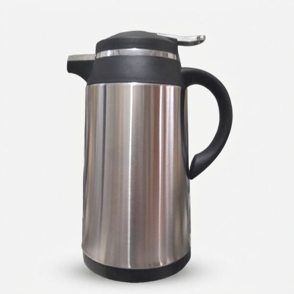 فلاکس مدل شیشه ای طرح استیل گنجایش 1 لیتر - Image 1