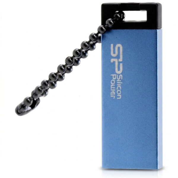 فلش مموری 64 گیگابایتی سیلیکون پاور مدل Touch 835 با رابط USB 2.0، بدنه فلزی سندبلاست ضد خش، طراحی بدون درب و مقاوم در برابر آب، ضربه، فشار و گرد و غبار - Image 1