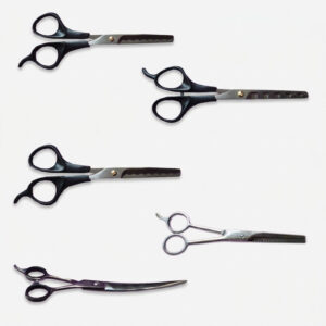 ست قیچی اصلاح موی حیوانات مدل CD-900 بسته 5 عددی