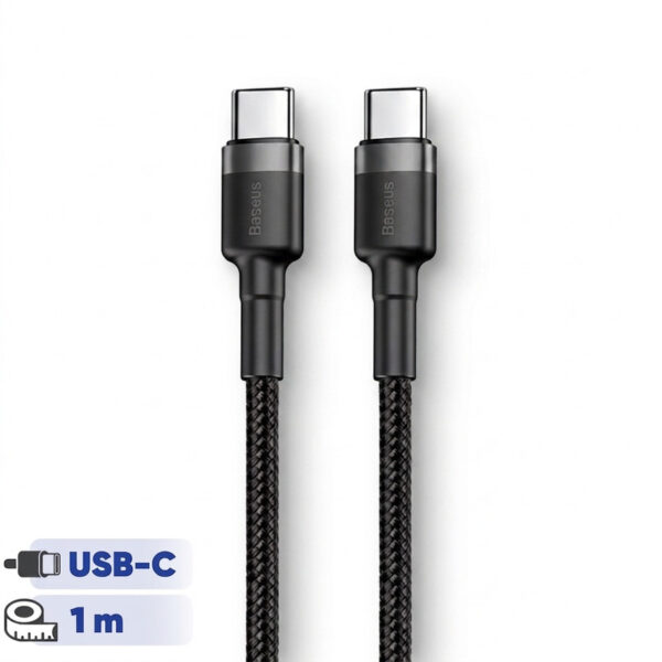 کابل USB-C باسئوس مدل CATKLF-GG1 طول 1 متر - Image 1