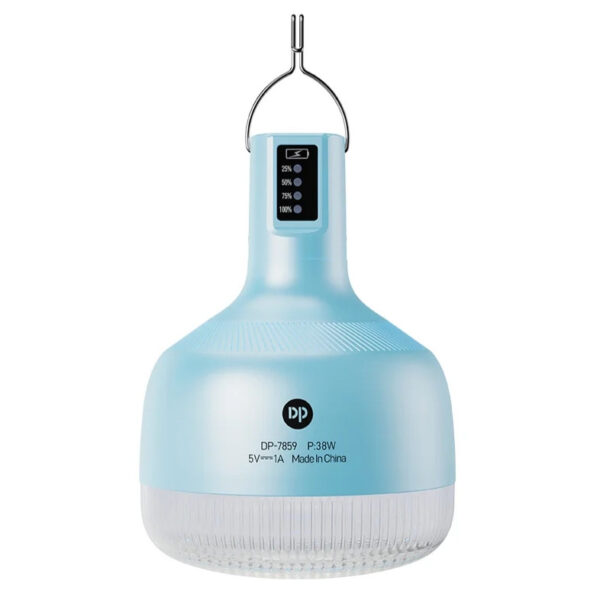 چراغ آویز چادر دی پی مدل شارژی 38 وات DP-7859 با نور مهتابی - Image 1