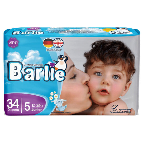 پوشک بارلی مدل Economic سایز 5 بسته 34 عددی - Image 1