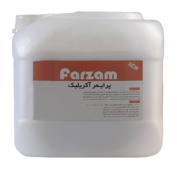 پرایمر اکریلیک شفاف فرزام کد 600 حجم 4 لیتر - Image 1