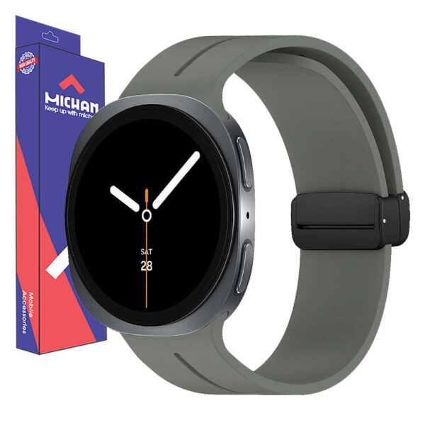 بند میچان مدل Silicone Mag مناسب برای ساعت هوشمند سامسونگ Galaxy Watch 8 40mm/ 44mm/ 46mm Classic - Image 1