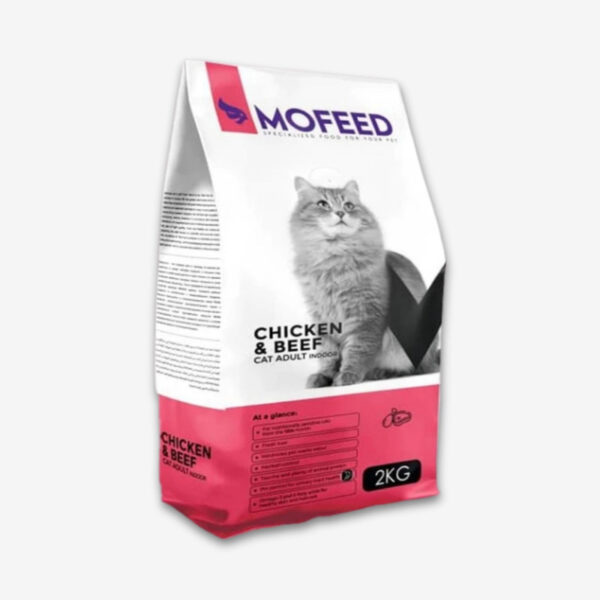 غذای خشک گربه مفید مدل Chiken&Beef BM وزن 2000 گرم - Image 1