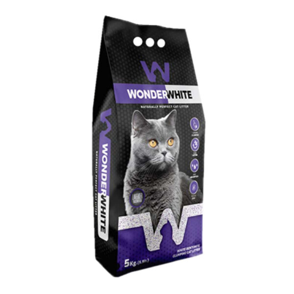 خاک گربه واندر وایت مدل Lavender وزن 5 کیلوگرم - Image 1