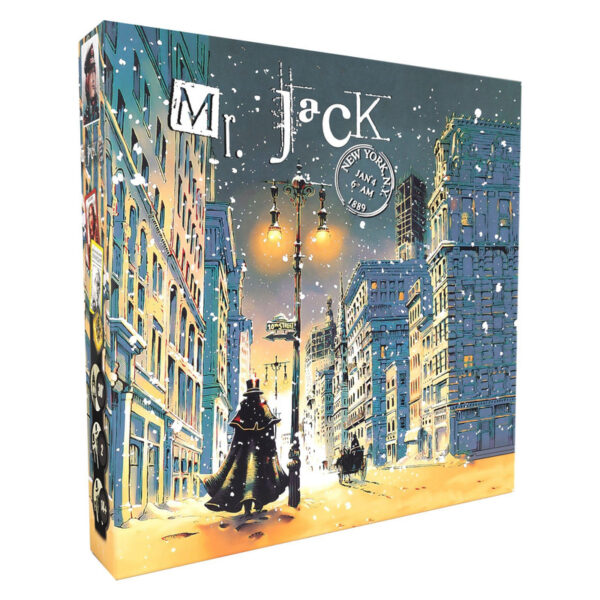بازی فکری مانترا مسترجک نیویورک MR JACK IN NEWYORK بردگیم استراتژی معمایی دو نفره با مدت زمان کمتر از یک ساعت، شامل کارت و مهره چوبی، مناسب بزرگسال، نوجوان و کودک، درجه سختی متوسط و دفترچه راهنمای فارسی - Image 1