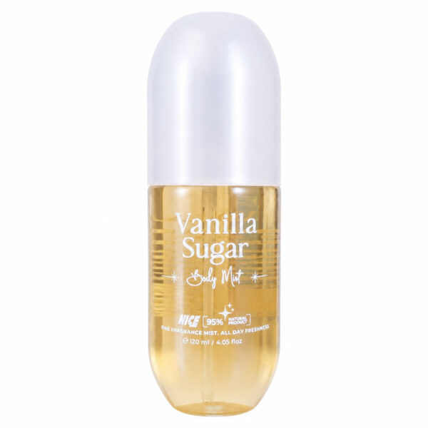بادی میست زنانه نایس پاپت مدل Vanilla Sugar با رایحه شیرین و وانیلی حجم 120 میلی‌لیتر - Image 1