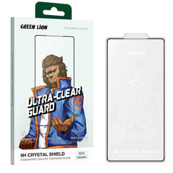 محافظ صفحه نمایش گرین لاین مدل 9H Crystal Shield مناسب برای گوشی موبایل سامسونگ Galaxy S25 Ultra - Image 1
