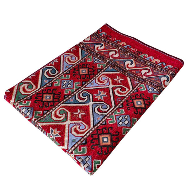 روفرشی مدل ترکمنی کد atla-115re زمینه قرمز - Image 1