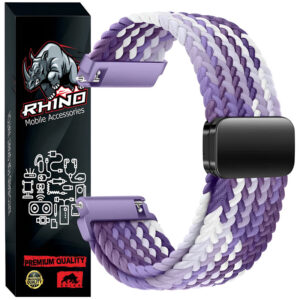 بند راینو مدل Braid Magnet مناسب برای ساعت هوشمند سامسونگ Galaxy Watch 4/5/6/7/FE سایز 40/42/43/44/46/47mm