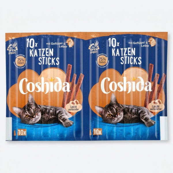 تشویقی گربه کوشیدا مدل مدادی طعم مرغ و جگر وزن 50 گرم بسته 10 عددی - Image 1