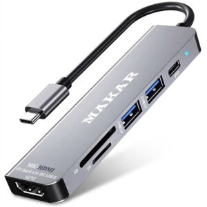 هاب 6 پورت USB-C ماکار مدل MK-HDMI