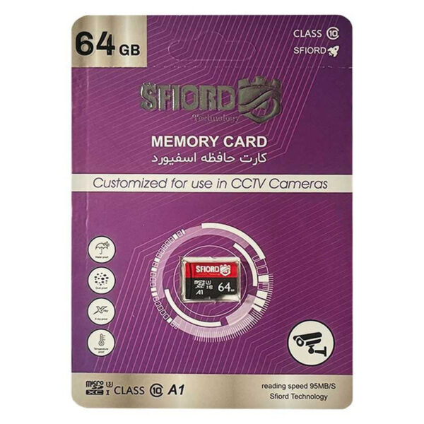 کارت حافظه microSDXC اسفیورد مدل Ultra A1 کلاس 10 استاندارد UHS-I سرعت 95MBps ظرفیت 64 گیگابایت - Image 1
