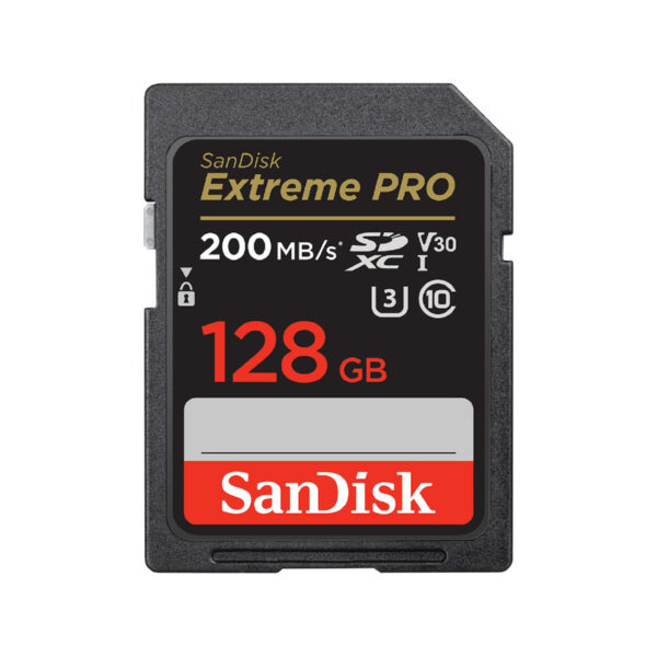 کارت حافظه SDXC سن دیسک مدل Extreme Pro V30 کلاس 10 استاندارد UHS-I U3 سرعت 200mbps ظرفیت 128 گیگابایت - Image 1