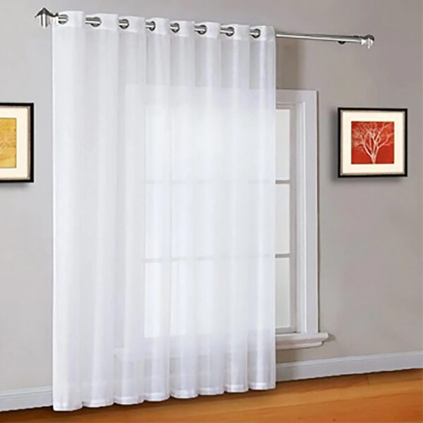 پرده نوین دکور سیلوانا مدل حریر ساده NY14  سایز 280x140 سانتی‌متر - Image 1
