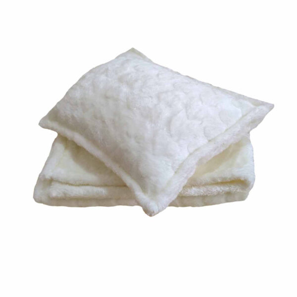 ست پتو و بالش نوزادی کالامیر مدل 2 تکه طرح قلب - Image 1