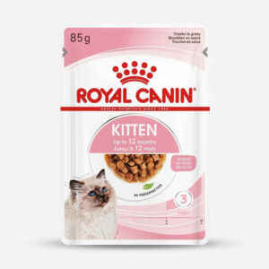 پوچ بچه گربه رویال کنین مدل Kitten in Gravy وزن 85 گرم