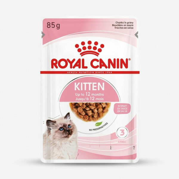 پوچ بچه گربه رویال کنین مدل Kitten in Gravy وزن 85 گرم - Image 1