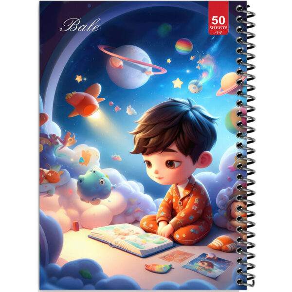 دفتر نقاشی 50 برگ انتشارات بله طرح پسرانه کد A4-L543 - Image 1