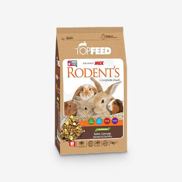 غذای خشک جوندگان تاپ فید مدل Rodent copmlete feed وزن 1 کیلوگرم - Image 1