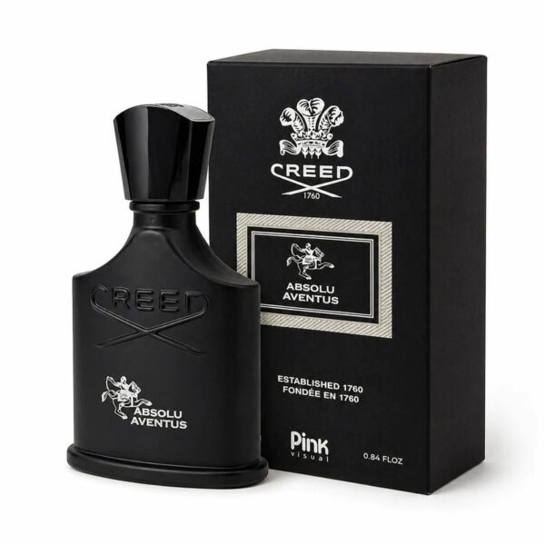 عطر جیبی مردانه پینک ویژوآل مدل Creed Absolu Aventus با رایحه تند حجم 25 میلی‌لیتر - Image 1
