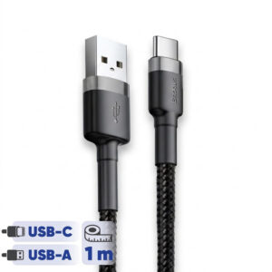 کابل تبدیل USB به USB-C باسئوس مدل CATKLF-BG1 Cafule طول 1 متر