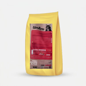 غذا خشک گربه بالغ اومرو مدل 01 طعم گوشت و مرغ وزن 10 کیلوگرم