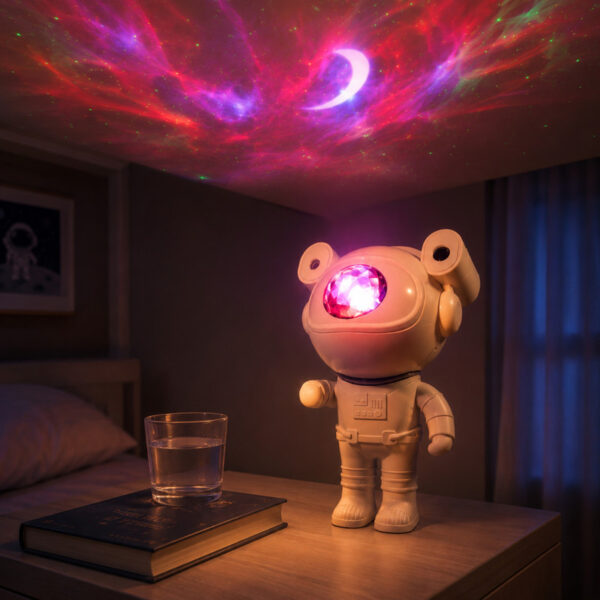 چراغ خواب مدل Astronaut طرح کهکشان - Image 1