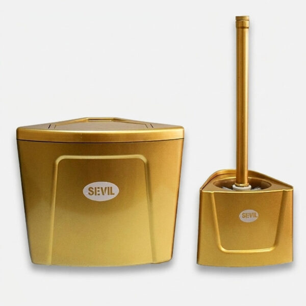 ست سطل زباله و فرچه سویل مدل دیواری - Image 1