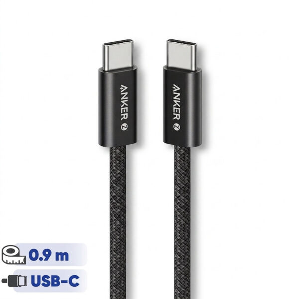 کابل تبدیل USB-C به USB-C انکر مدل Zolo A8060 طول 0.9 متر با توان 240 وات - Image 1