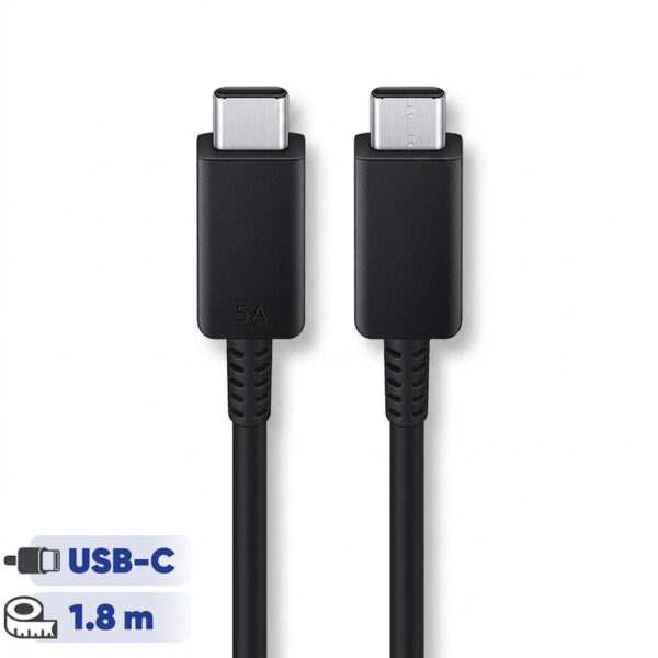 کابل تبدیل USB-C به USB-C سامسونگ مدل 1.8 متری - 5 آمپر - Image 1