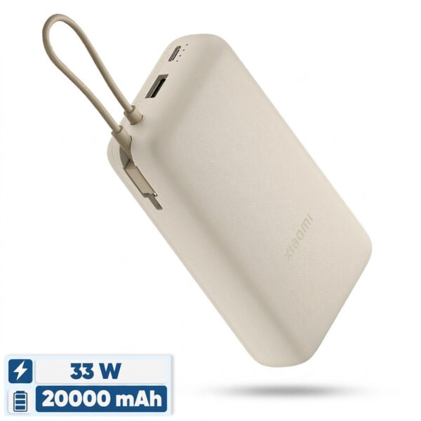 پاوربانک 33 وات شیائومی مدل PB2030MI ظرفیت 20000 میلی آمپر ساعت - گلوبال - Image 1