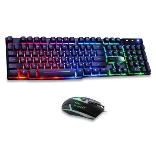 کیبورد و ماوس گیمینگ یوسیتک مدل CO 3080G، سوییچ ممبران، Full-Size، نورپردازی RGB - Image 1