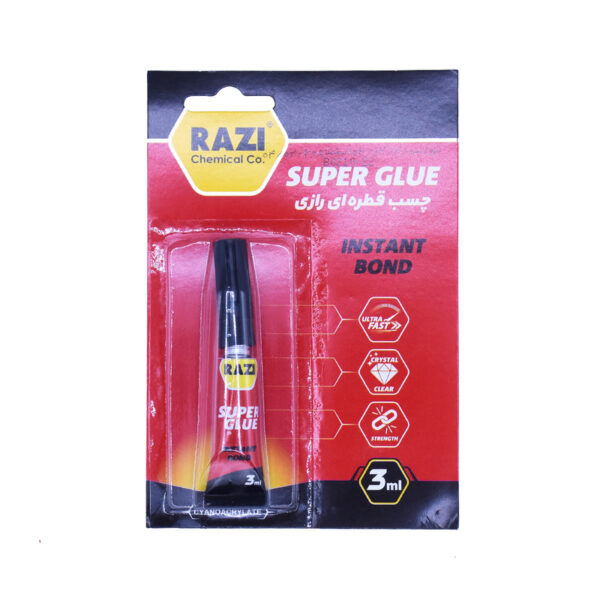 چسب قطره ای رازی مدل RAZI04 حجم 3 میلی لیتر بسته 12 عددی - Image 1