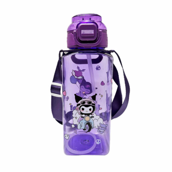 قمقمه کودک مدل کرومی عروسکی گنجایش 0.6 لیتر همراه برچسب شب تاب - Image 1