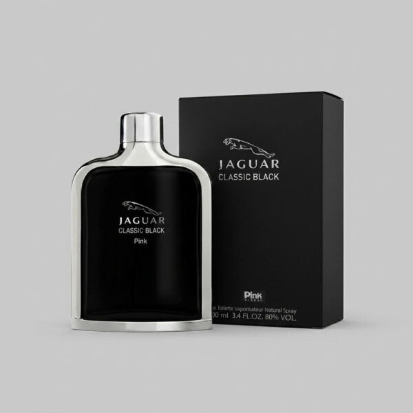 ادو تویلت مردانه پینک ویژوآل مدل Jaguar Classic Black با رایحه خنک حجم 100 میلی لیتر - Image 1