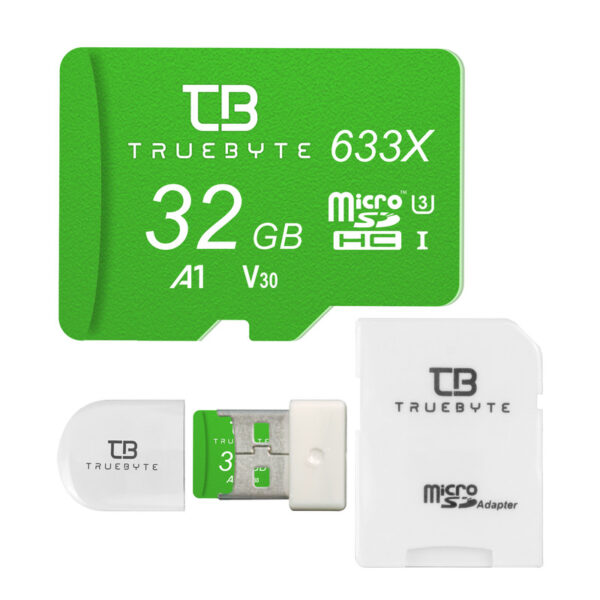 کارت حافظه microSDHC تروبایت مدل A1-V30-633X کلاس 10 استاندارد UHS-I U3 سرعت UHS-I U3 سرعت 95MBps ظرفیت 32 گیگابایت به همراه آداپتور SD و کارت خوان - Image 1