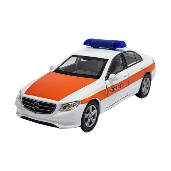 ماشین بازی ولی مدل فلزی درب بازشو پلیس BENZ E400 - Image 1