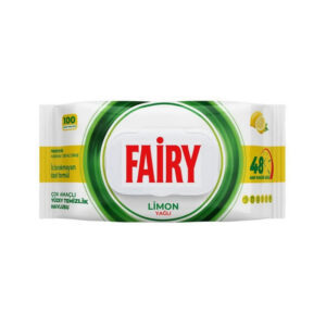 دستمال مرطوب فیری مدل Limon بسته 100 عددی