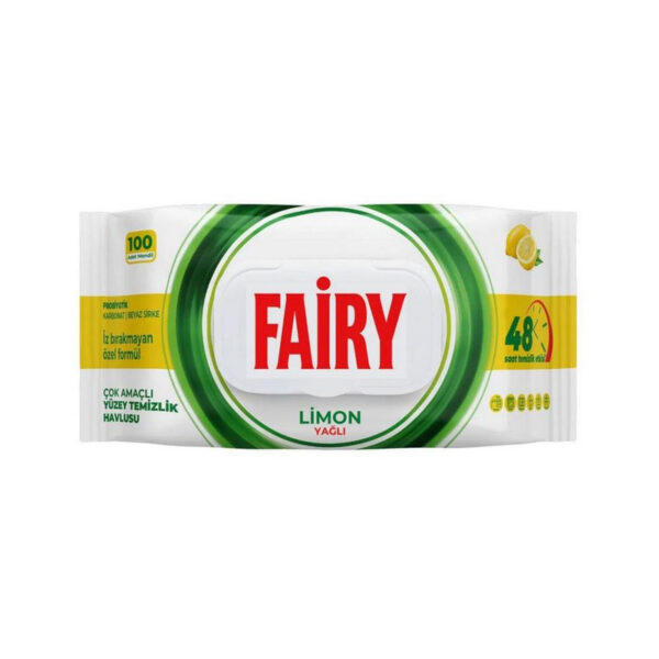 دستمال مرطوب فیری مدل Limon بسته 100 عددی - Image 1