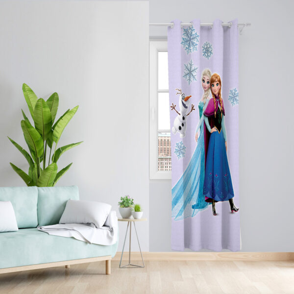 پرده طرح فوزان و السا مدل مخمل پانچی کد 4002 z سایز 140x200 سانتی متر - Image 1